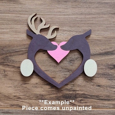 Unpainted Interchangeable Gnome Hands: DIY Craft Kit - Deer Heart