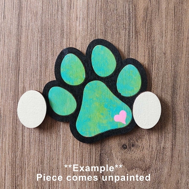 Unpainted Interchangeable Gnome Hands: DIY Craft Kit - Dog Paw