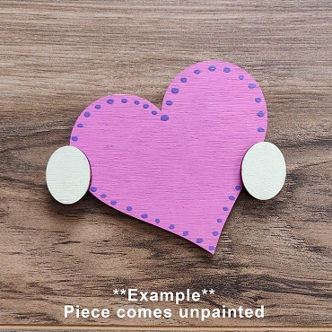 Unpainted Interchangeable Gnome Hands: DIY Craft Kit - Heart