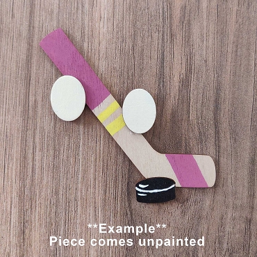 Unpainted Interchangeable Gnome Hands: DIY Craft Kit - Hockey