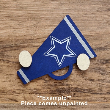 Unpainted Interchangeable Gnome Hands: DIY Craft Kit - Megaphone