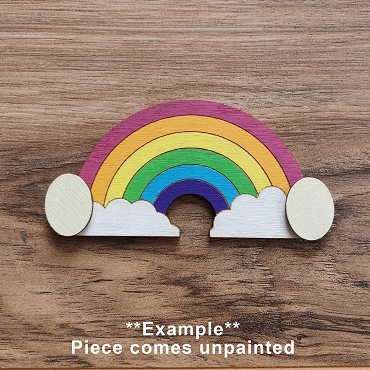 Unpainted Interchangeable Gnome Hands: DIY Craft Kit - Rainbow