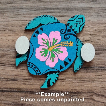 Unpainted Interchangeable Gnome Hands: DIY Craft Kit - Sea Turtle