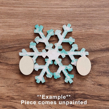 Unpainted Interchangeable Gnome Hands: DIY Craft Kit - Snowflake