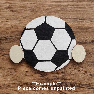 Unpainted Interchangeable Gnome Hands: DIY Craft Kit - Soccerball