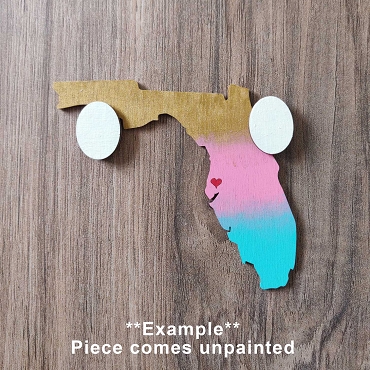 Unpainted Interchangeable Gnome Hands: DIY Craft Kit - Florida