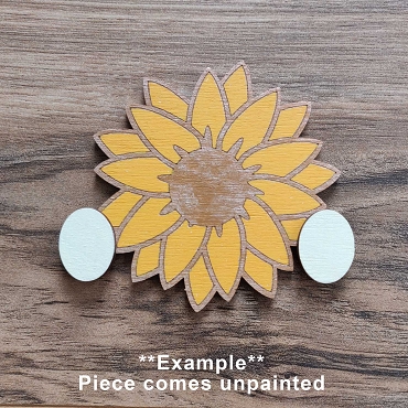 Unpainted Interchangeable Gnome Hands: DIY Craft Kit - Sunflower
